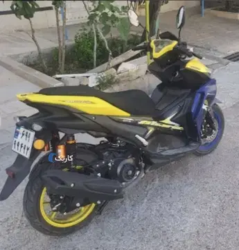 اهاریکو ۱۸۰ cc رادیات دار صفر رنگ آبی زرد - تصویر 3