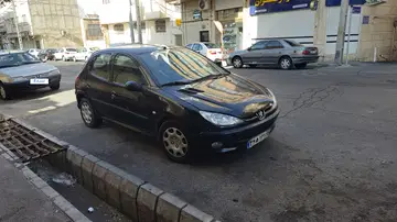 پژو‏، 206 مدل 80 . بی صدا موتور عالی. قطعات ،تایر نو