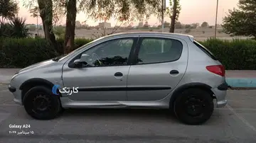 فروش پژو‏، 206‏، تیپ 2‏ نقره ای مدل 82 تمیز - تصویر 6